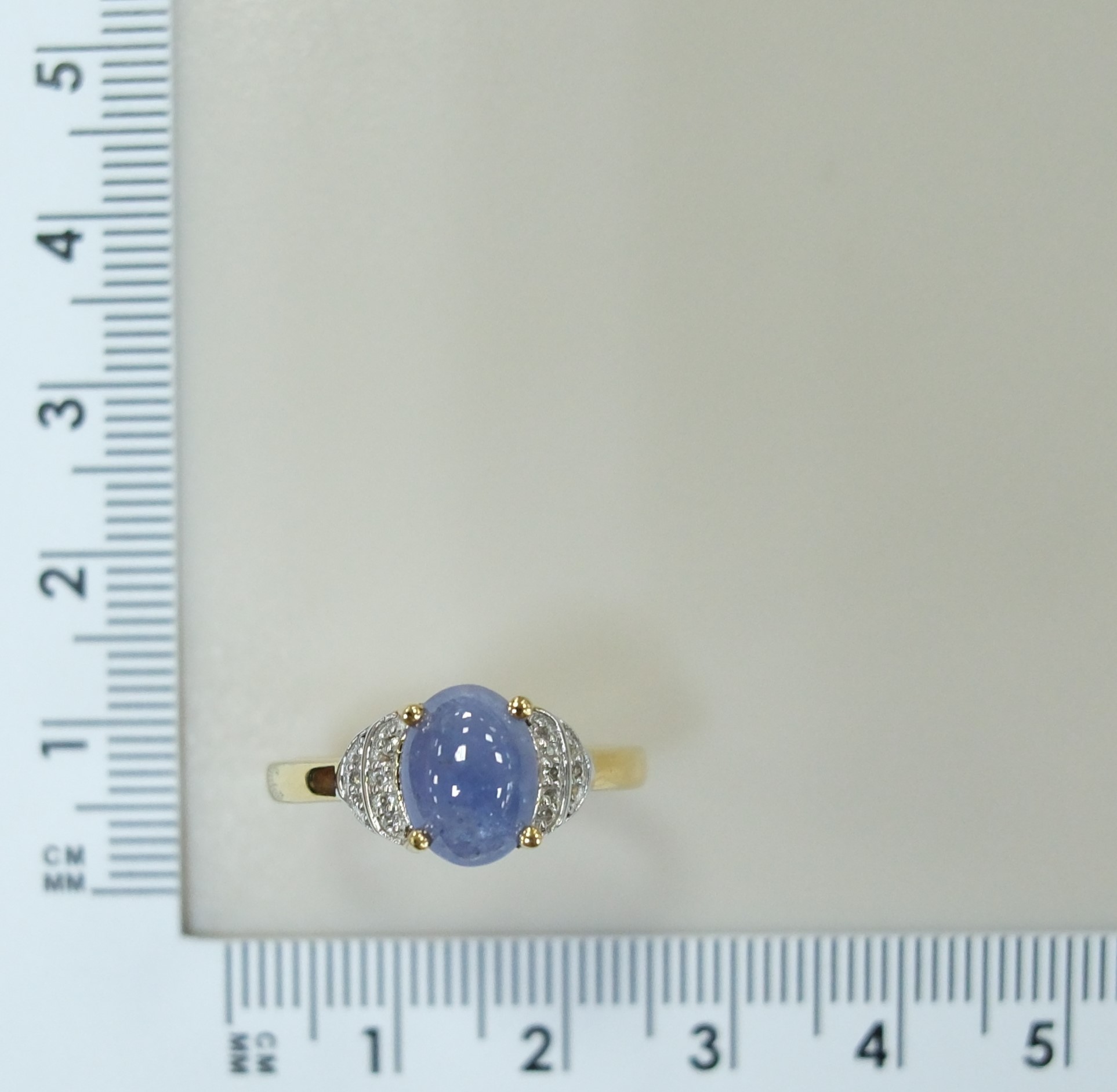 Серебряное кольцо с танзанитом